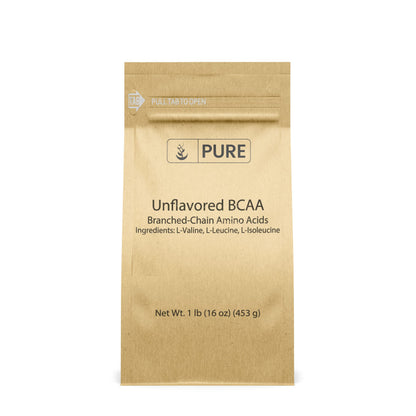 Pure Original BCAA Powder - Unflavored Instantized 1 lb