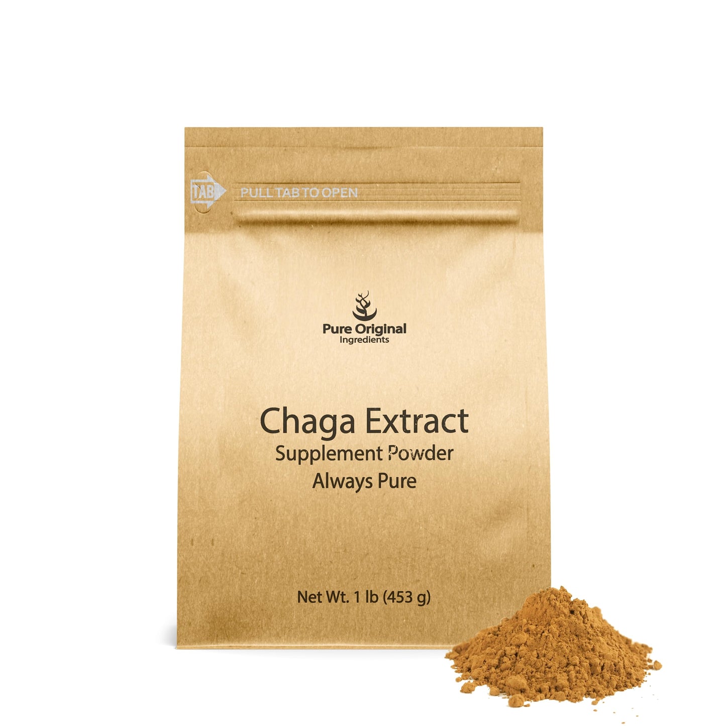 Chaga Extract Powder (1 lb) – Pure Original Ingredients Mushroom Supplement | Always Pure