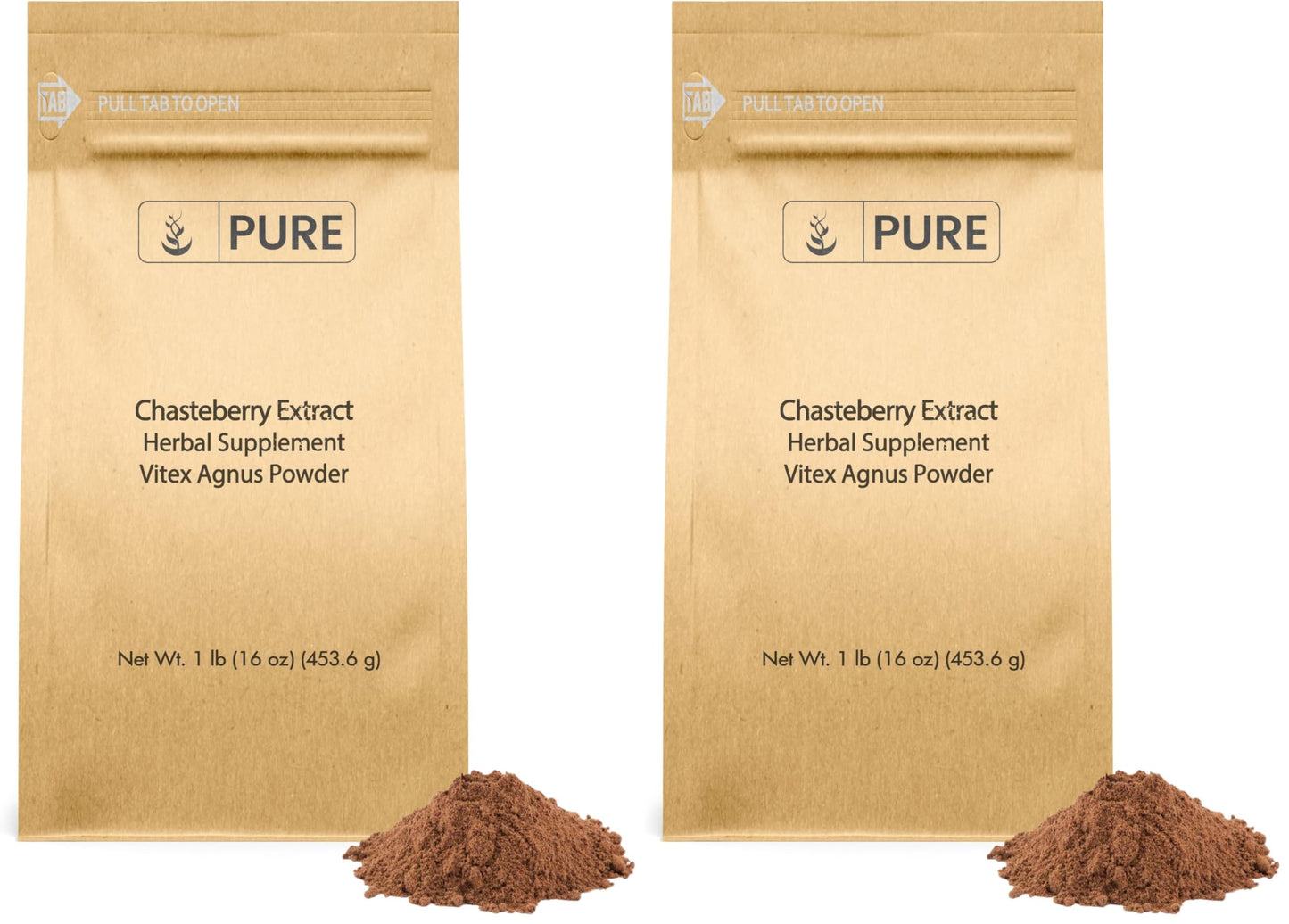 Chasteberry Extract 1lb | Pure Original Ingredients, Vitex Agnus-Castus, Non-GMO (Pack of 2)