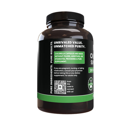Pure Original Ingredients Chlorella (365 Capsules) No Magnesium or Rice Fillers | Always Pure, Lab Verified