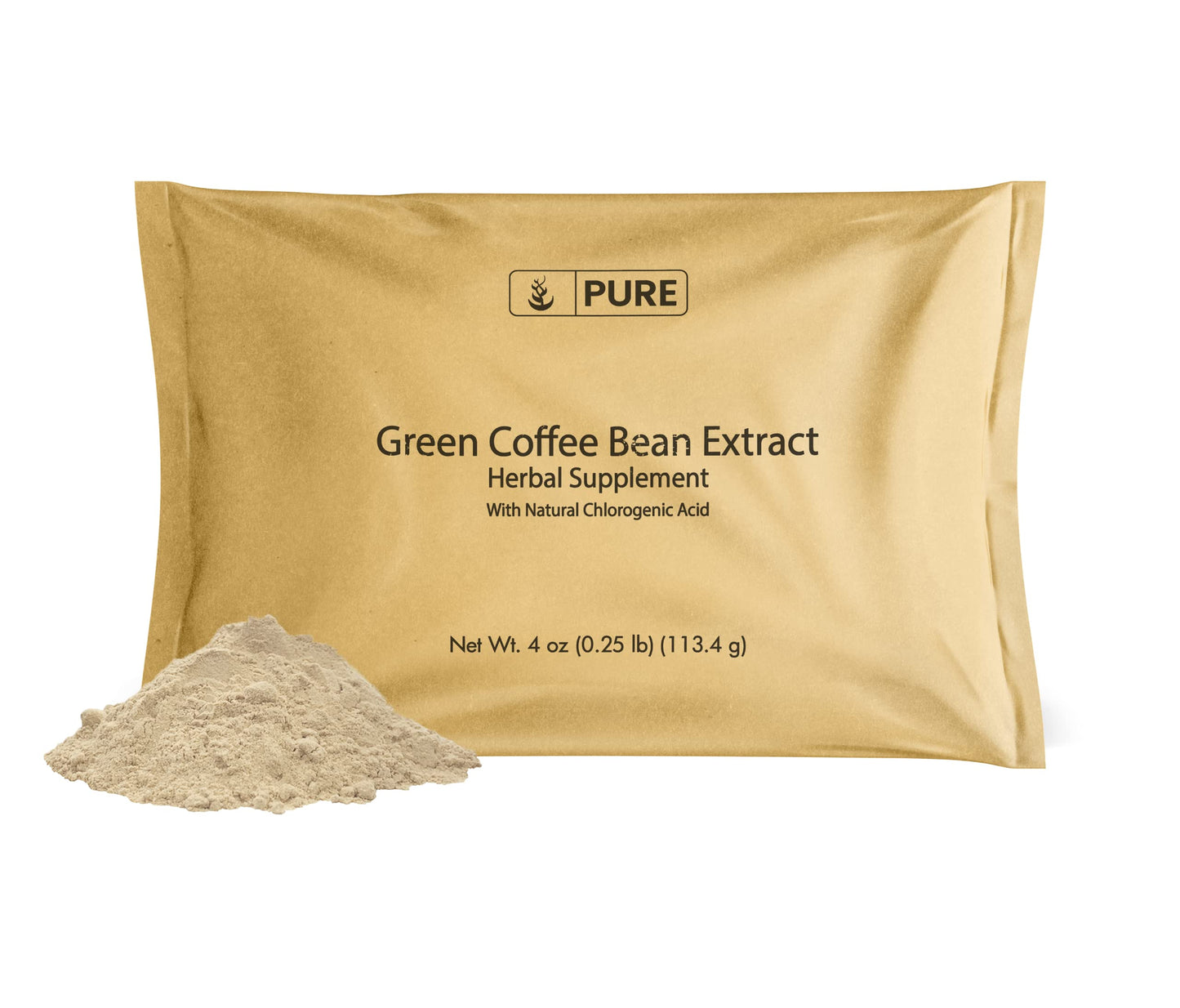 Pure Original Ingredients Green Coffee Bean Extract (4oz) Unroasted Coffee Extract - Gluten Free