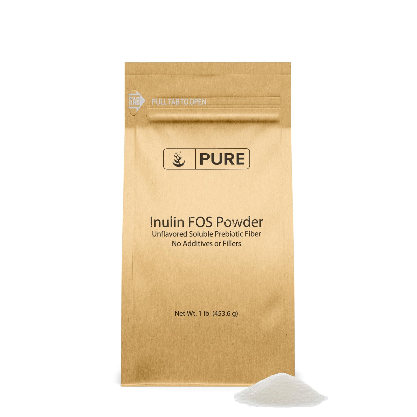 Pure Original Inulin FOS Powder (1 lb) – Always Pure, No Fillers, Lab Verified