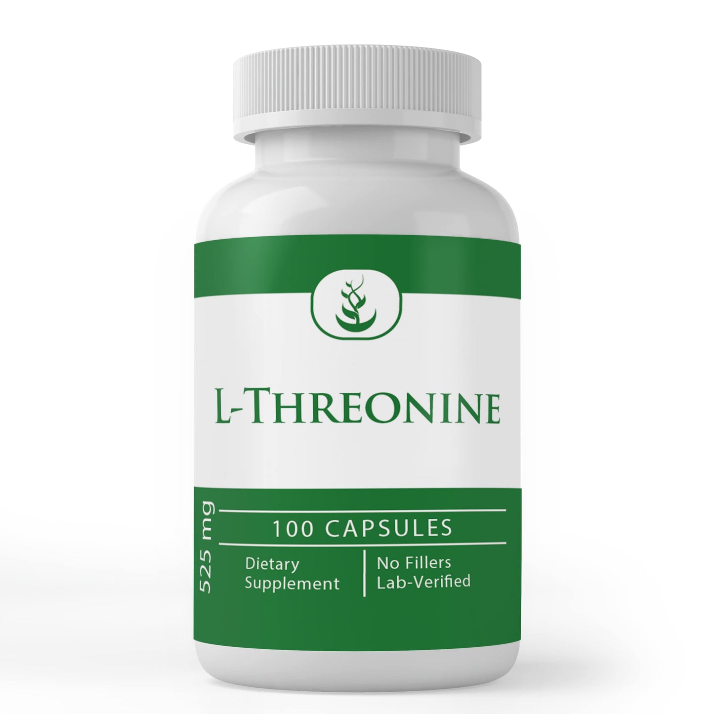 PURE ORIGINAL INGREDIENTS L-Threonine Capsules (100 Capsules) – Always Pure, No Additives, Lab Verified