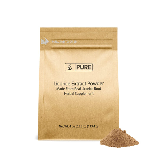 Pure Original Licorice Extract Powder (4oz) – Non-GMO Mulethi BritishVita | Premium UK Vitamins & Wellness Supplements