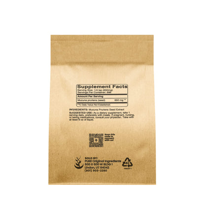 Pure Original Ingredients Mucuna Pruriens (1lb) – Pure & Natural, Non-GMO, Gluten-Free