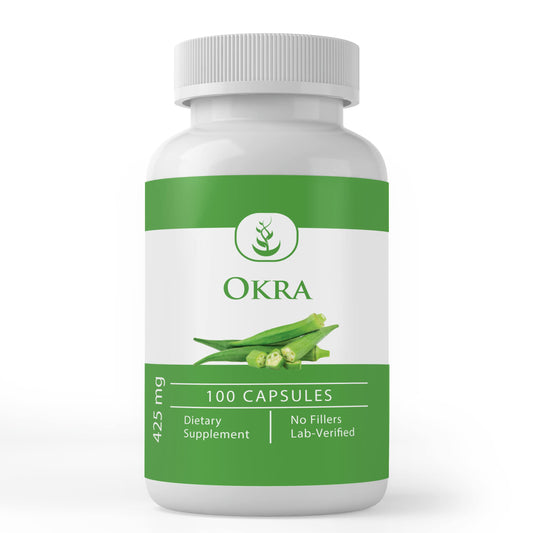 Pure Original Ingredients Okra Extract (100 Capsules) – Always Pure, No Additives or Fillers BritishVita | Premium UK Vitamins & Wellness Supplements