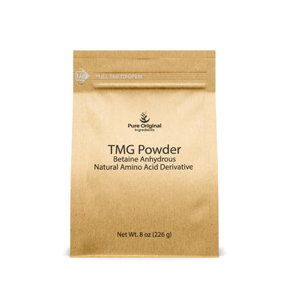 PURE ORIGINAL INGREDIENTS TMG Powder – Trimethylglycine (TMG), Vegan & Gluten Free, 8 oz