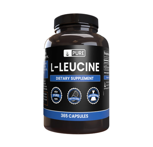 Pure Original Ingredients L-Leucine (365 Capsules) No Magnesium Or Rice Fillers, Always Pure, Lab Verified BritishVita | Premium UK Vitamins & Wellness Supplements