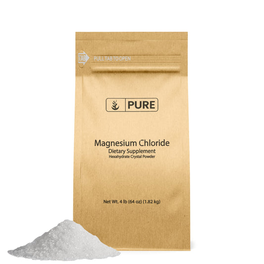 Pure Original Ingredients Magnesium Chloride 4lb – Crystal Powder Oral Supplement BritishVita | Premium UK Vitamins & Wellness Supplements