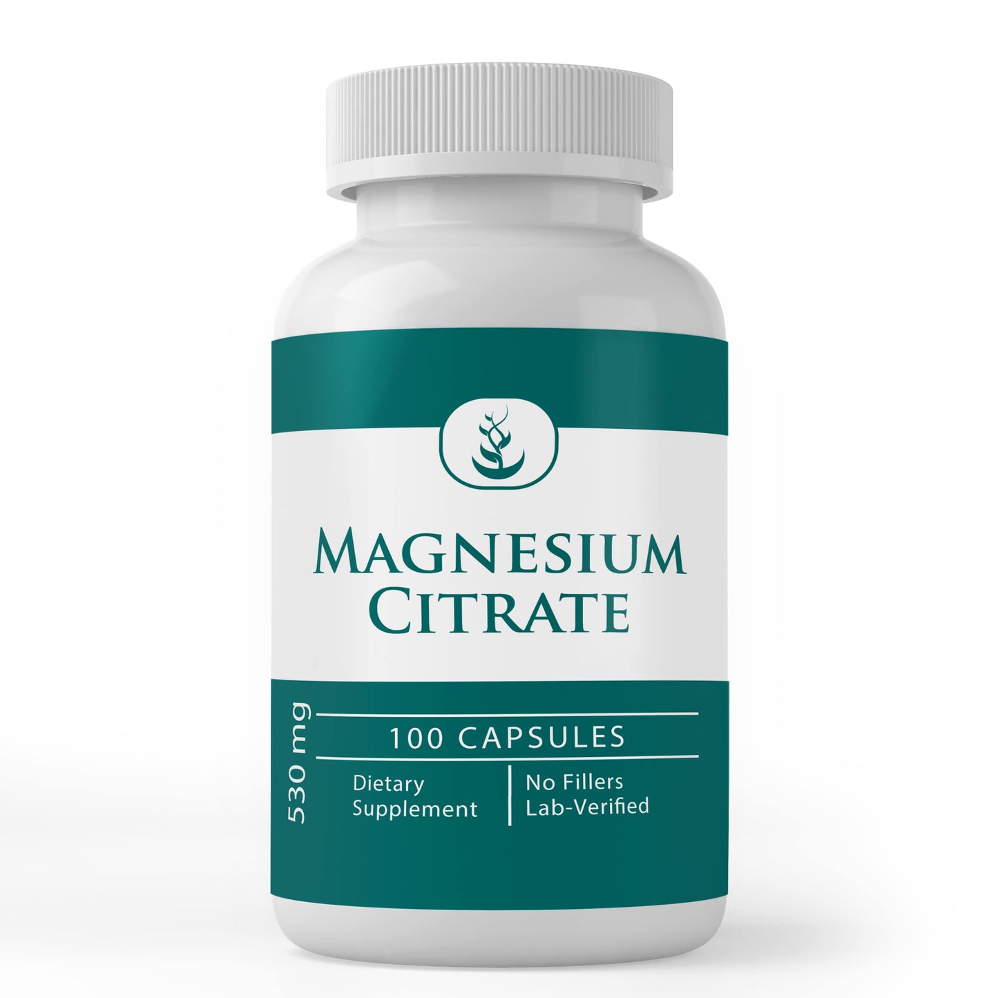 Pure Original Magnesium Citrate Capsules – 100 Count | Lab Verified, No Additives
