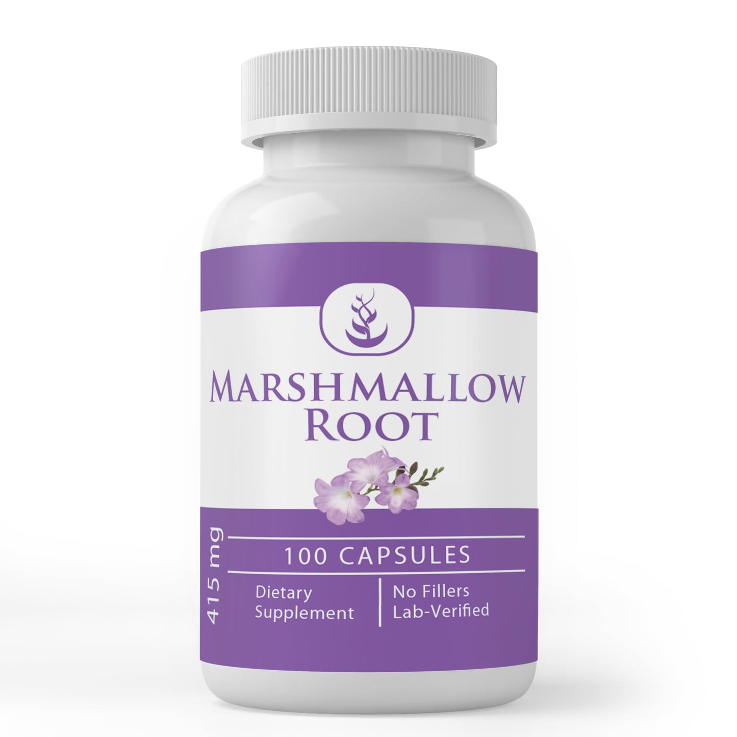 Pure Marshmallow Root Capsules – 100 Count, Always Pure, No Additives, Lab Verified