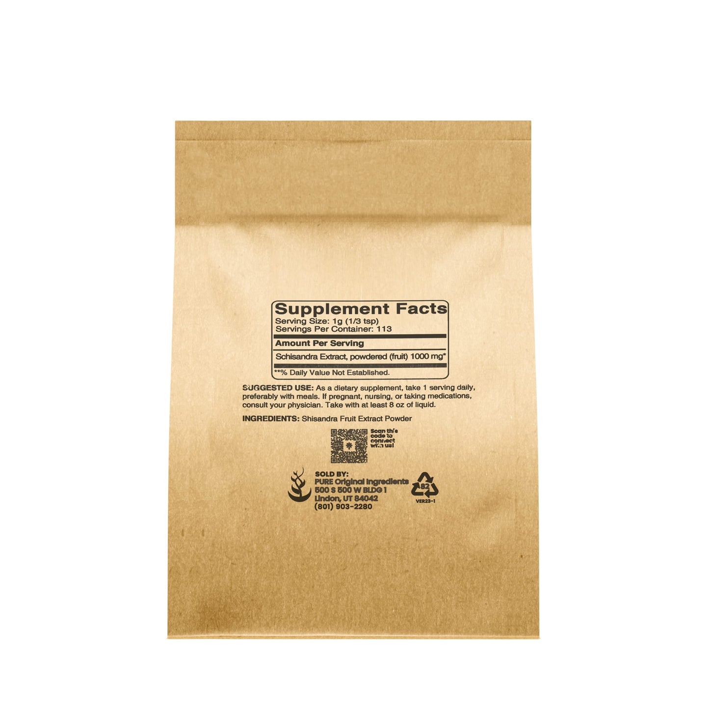 Pure Original Schisandra Extract Powder (4 oz) – Non-GMO, Gluten-Free | Five-Flavor-Fruit