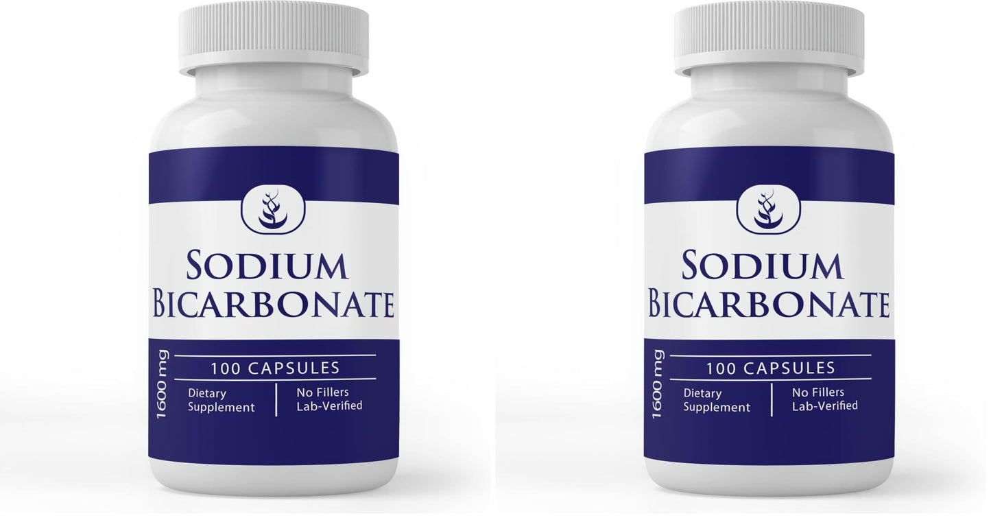Pure Original Ingredients Sodium Bicarbonate (100 Capsules) Always Pure (Pack of 2) | 50 Day Supply