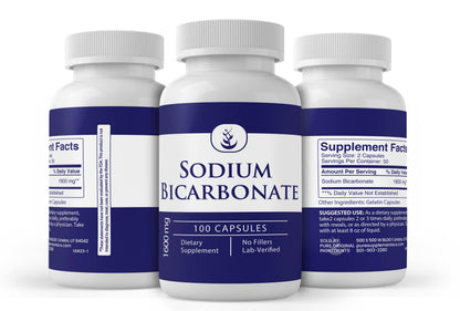 Pure Original Ingredients Sodium Bicarbonate (100 Capsules) Always Pure (Pack of 2) | 50 Day Supply