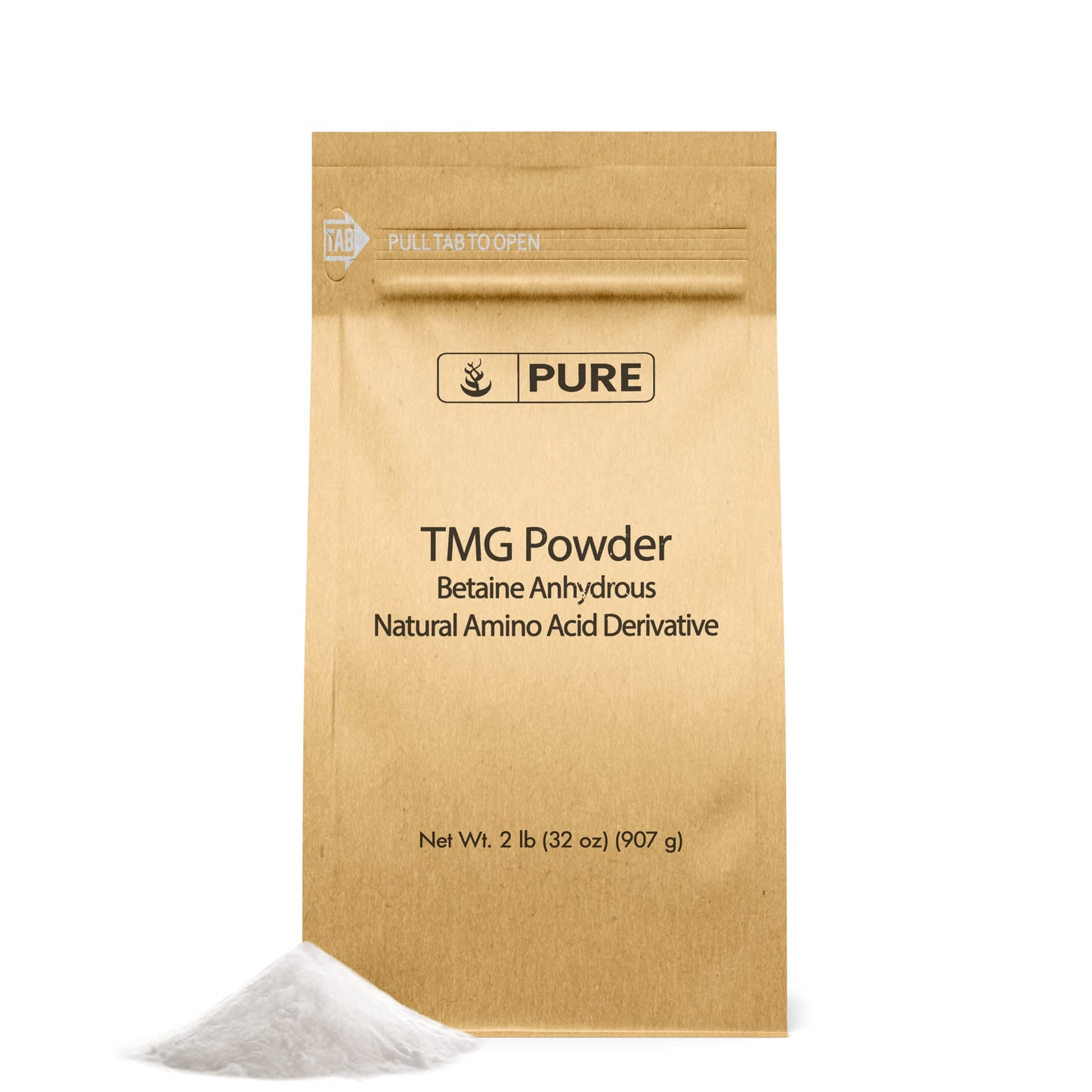Pure Original Trimethylglycine (TMG) Powder - 2lb, Vegan & Gluten-Free