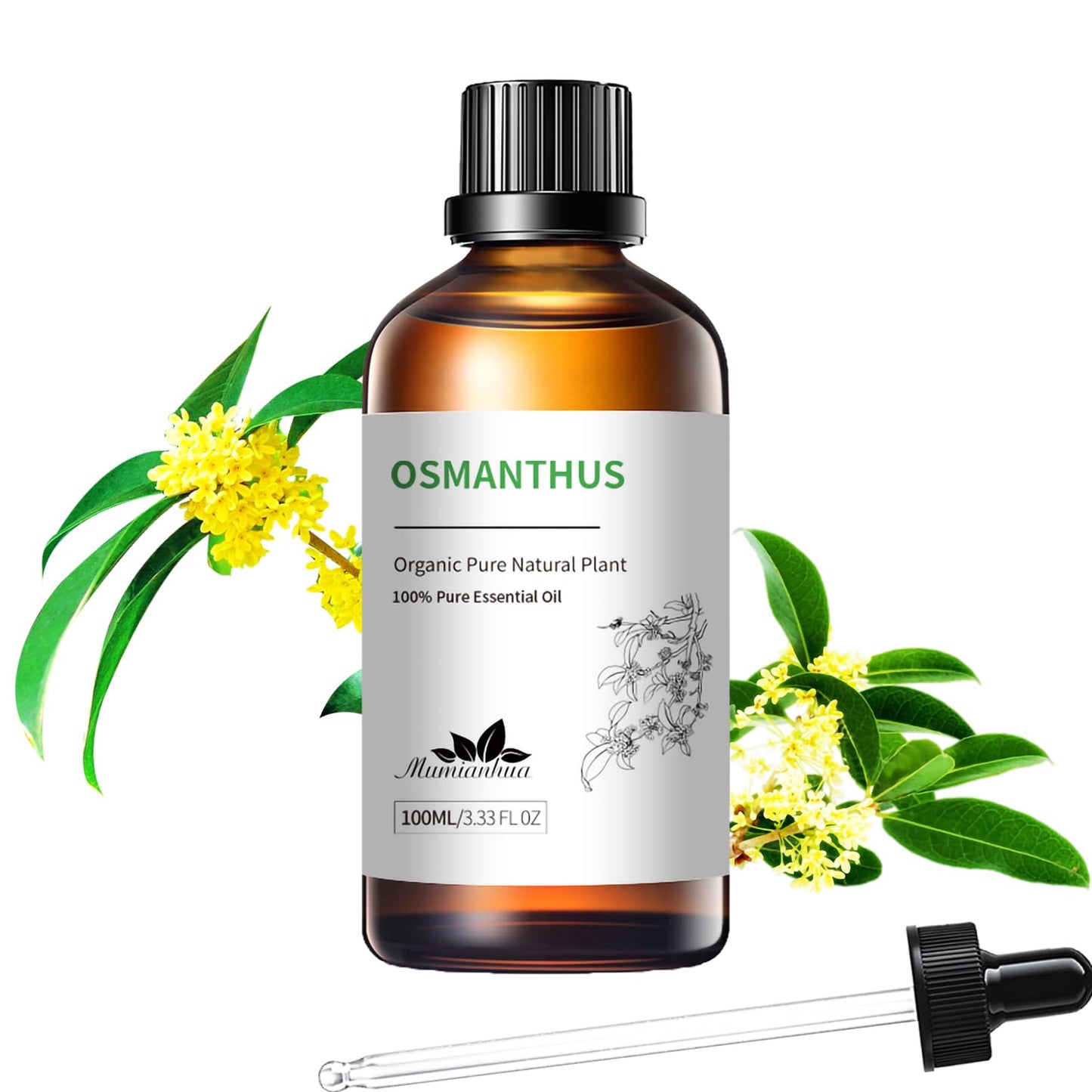 Pure Osmanthus Essential Oil – Diffuser, Skin, Air Purifier, Candles | 3.38 Fl Oz