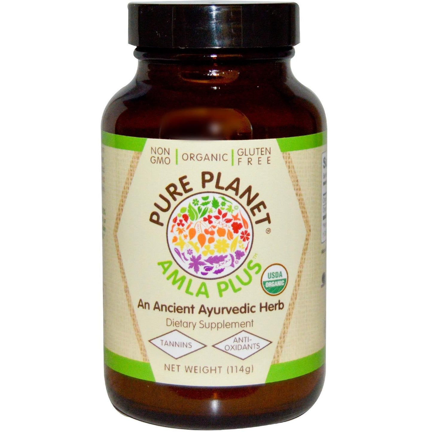 PURE PLANET Organic Amla-C Plus Powder 114 g - USDA Organic Vitamin C