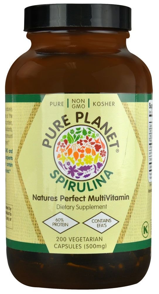 Pure Planet 100% Pure Spirulina, 200 CT | California Grown