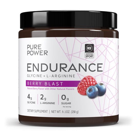 Pure Power Endurance Powder – Berry Blast | 9.1 oz / 258 g | 30 Servings | NSF Certified for Sport | Dr. Mercola BritishVita | Premium UK Vitamins & Wellness Supplements
