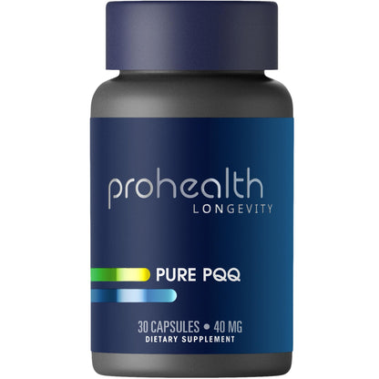Pure PQQ 40 mg – Extra Strength Pyrroloquinoline Quinone, 30 Capsules | Third-Party Tested
