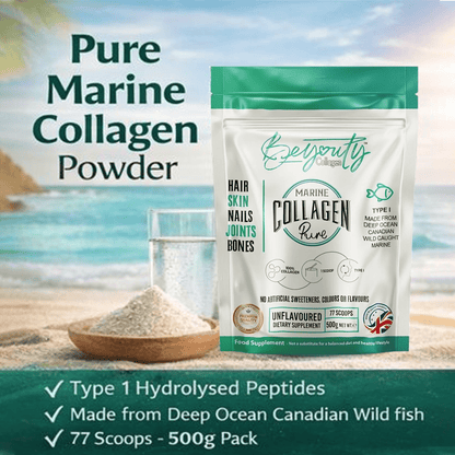 Pure Premium Marine Collagen Hydrolysed Peptides TYPE I - 500g BeYouty Collagen™