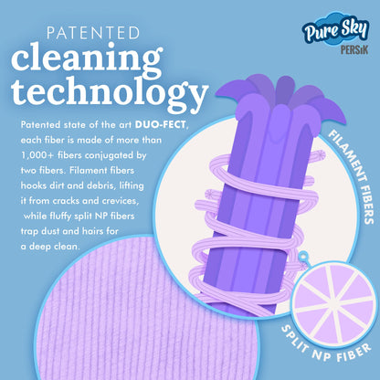 Pure-Sky Eyeglass Cleaner Cloth – 5 Pack, Streak-Free Ultra Microfiber Wipes