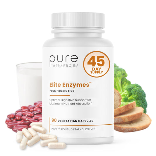 Pure TheraPro Rx Elite Enzymes – Extra Strength Digestive Enzymes Supplement for Women & Men | 90 Vegan Capsules BritishVita | Premium UK Vitamins & Wellness Supplements