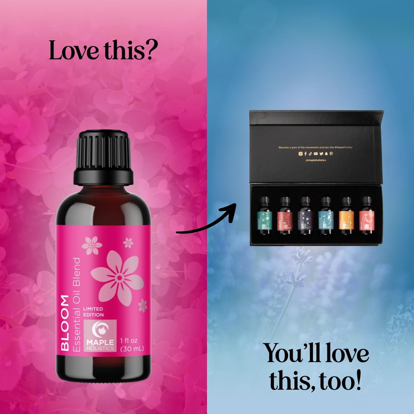 Floral Essential Oil Blend for Diffuser - Jasmine Chamomile & More | Pure Undiluted