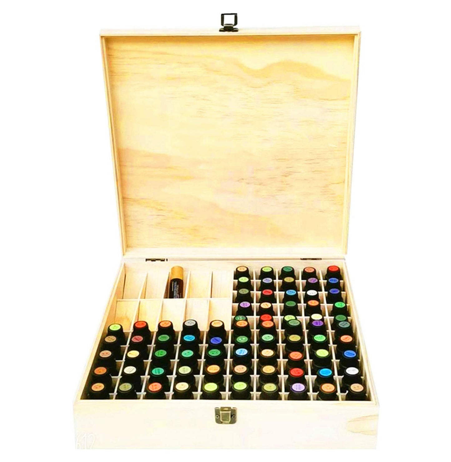 Pure Vie Wooden Essential Oil Storage Box – 85 Bottles (5–20ml) | Aromatherapy Organizer