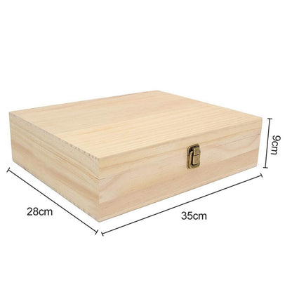 Pure Vie Wooden Essential Oil Box – 74 Bottle Capacity (5–20ml)