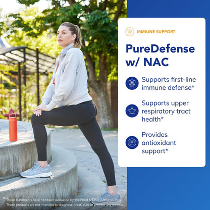 PureDefense with NAC | Pure Encapsulations | Immune & Respiratory Support | 20 Capsules