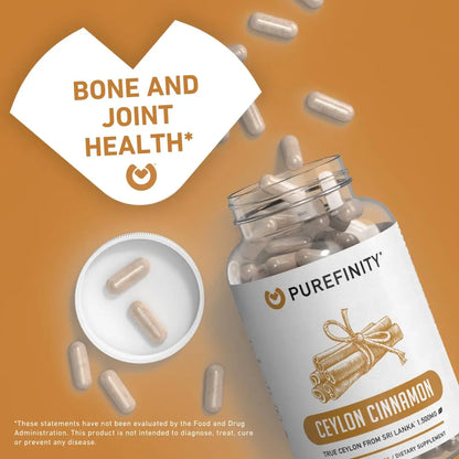 PUREFINITY Ceylon Cinnamon Capsules – 1500mg, Vegan, Non-GMO, 150 Count (75 Day Supply) Pack of 2 BritishVita | Premium UK Vitamins & Wellness Supplements
