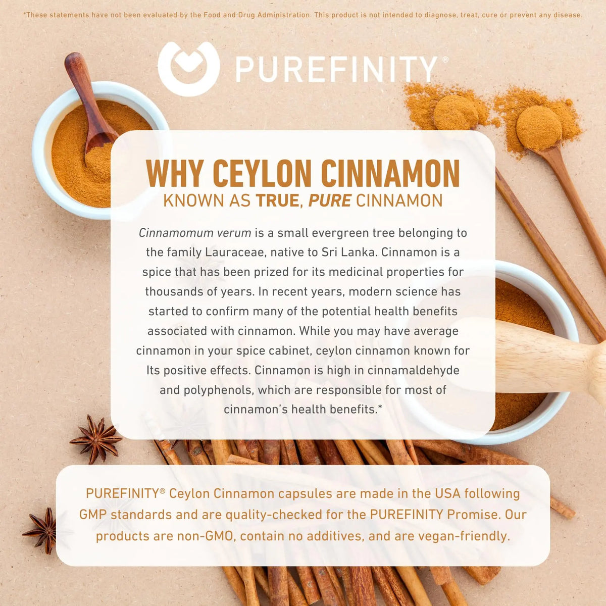 PUREFINITY Ceylon Cinnamon Capsules – 1500mg, Vegan, Non-GMO, 150 Count (75 Day Supply) Pack of 2 BritishVita | Premium UK Vitamins & Wellness Supplements