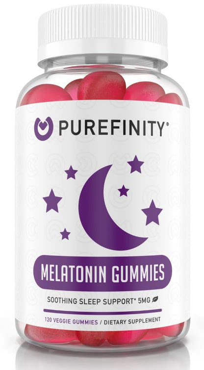 PUREFINITY Melatonin Gummies for Kids – 5 mg per Serving, 120 Count