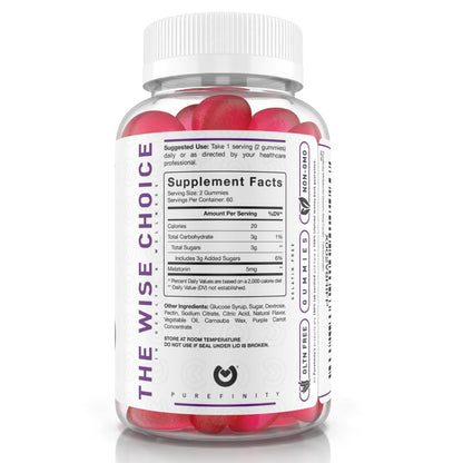 PUREFINITY Melatonin Gummies for Kids – 5 mg per Serving, 120 Count