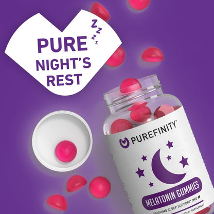 PUREFINITY Melatonin Gummies for Kids – 5 mg per Serving, 120 Count