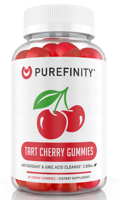 PUREFINITY Tart Cherry Gummies – Uric Acid Flush & Joint Relief (60 Count)