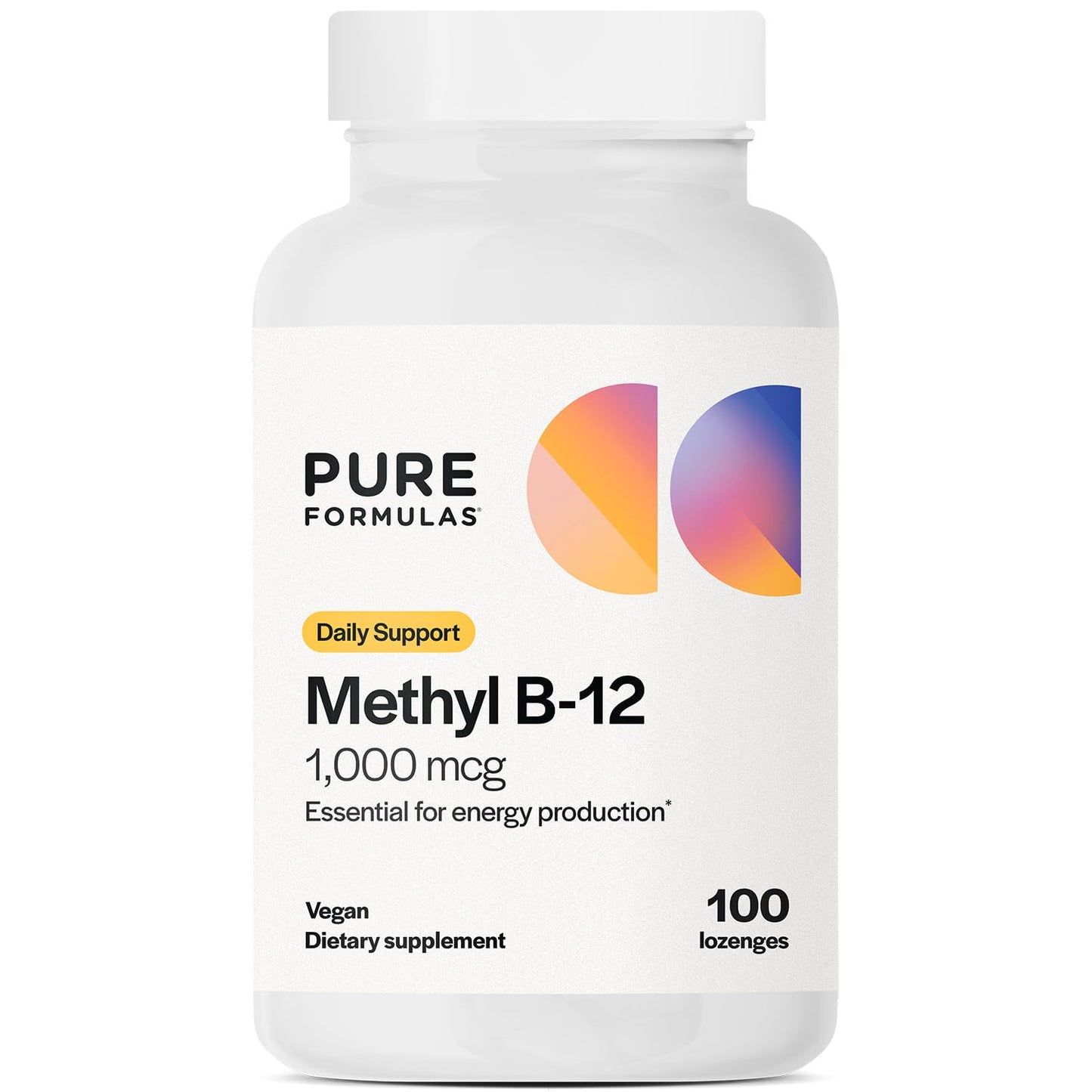 PureFormulas Methyl B-12 1000 mg - 100 Lozenges | Vitamin B12 Methylcobalamin