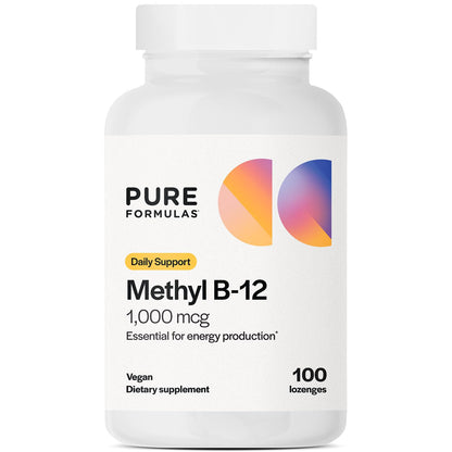 PureFormulas Methyl B-12 1000 mg - 100 Lozenges | Vitamin B12 Methylcobalamin