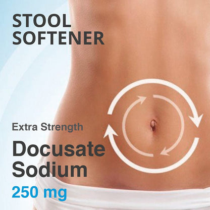 Puregen Labs Docusate Sodium 250mg Stool Softener Laxative | 100 Softgels | Gentle Constipation Relief | Extra Strength | Stimulant Free