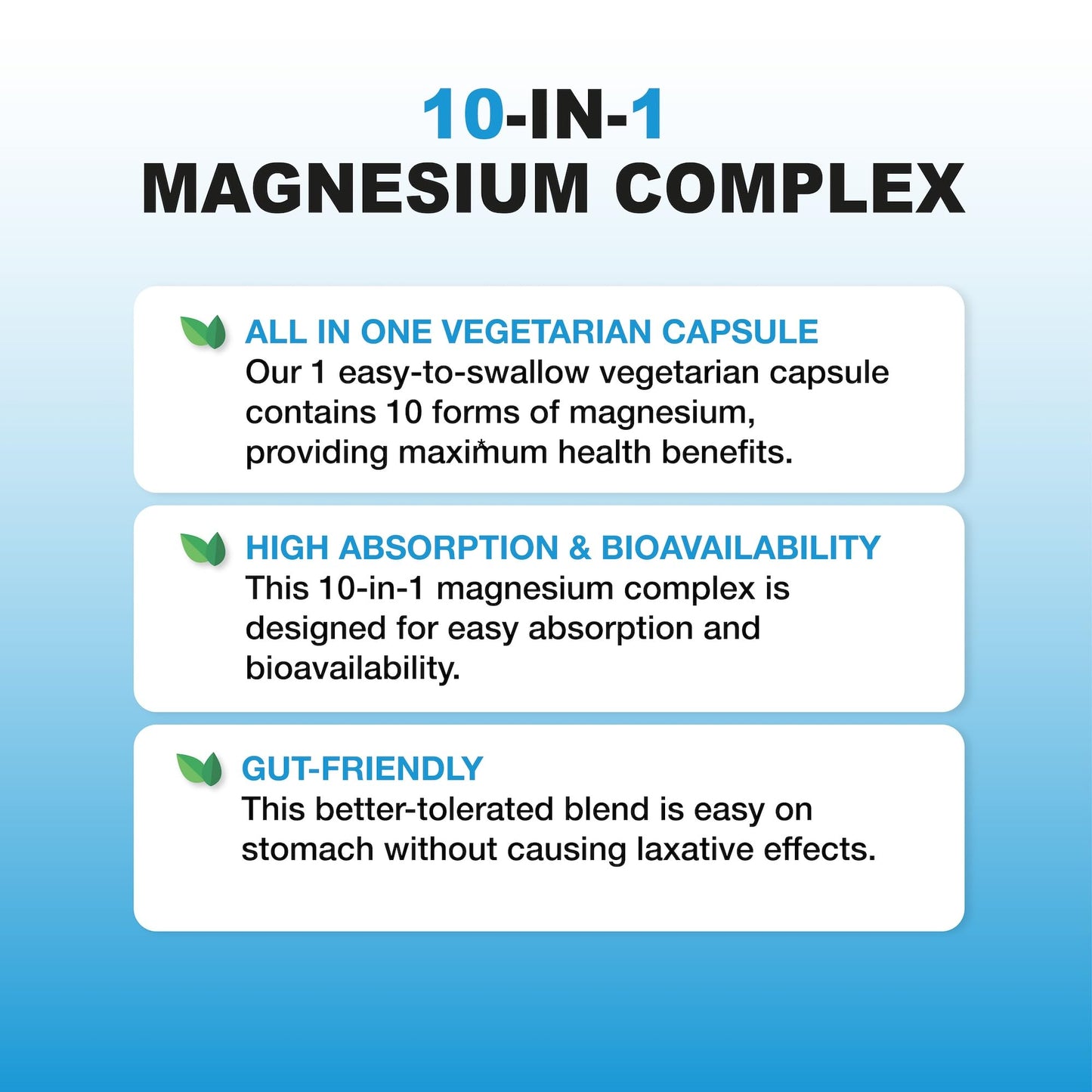 Puregen Labs 10-in-1 Magnesium Complex 500mg with B6 - 120 Veggie Capsules - High Absorption, Bioactivity, Non-GMO, Gluten & Dairy Free - Made in USA