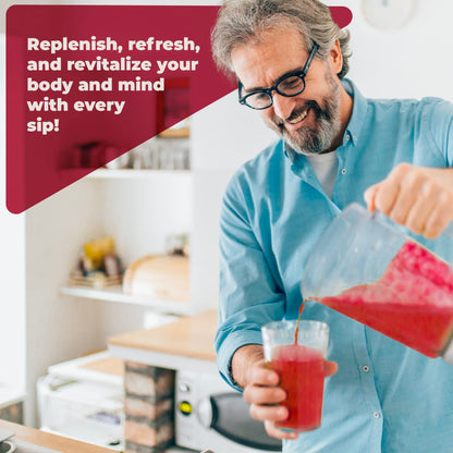 PureHealth Reds Superfoods Powder - 10 Calorie Beetroot & Probiotic Adaptogen Drink (30 Servings)
