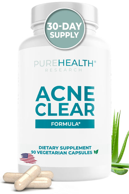 PUREHEALTH RESEARCH Acne Clear Formula – DIM Acne Supplement for Clear Skin