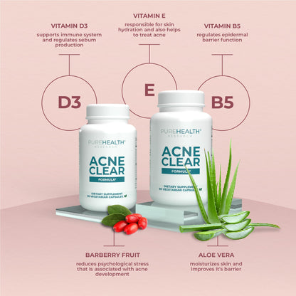 PUREHEALTH RESEARCH Acne Clear Formula – DIM Acne Supplement for Clear Skin