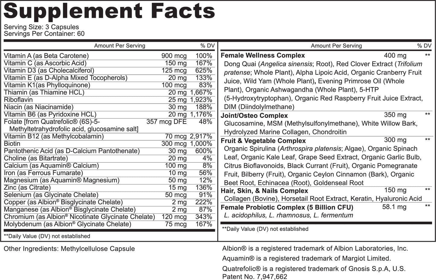 PURELY beneficial Women’s Whole Food MultiVitamin –58 Key Nutrients Including Vitamins, Minerals, Herbs, Probiotics, with Iron, Hair, Skin & Nail Complex for Complete Female Wellness- 180 Capsules