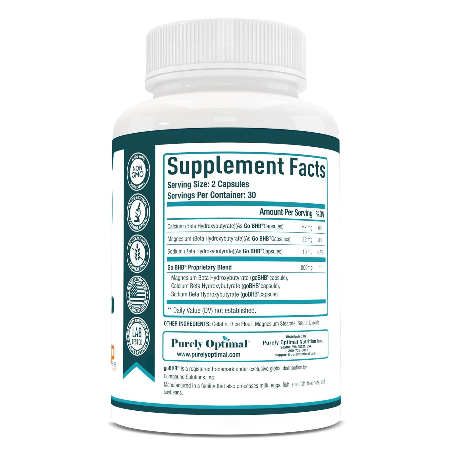 Purely Optimal Keto BHB Capsules – Ketosis & Energy Support