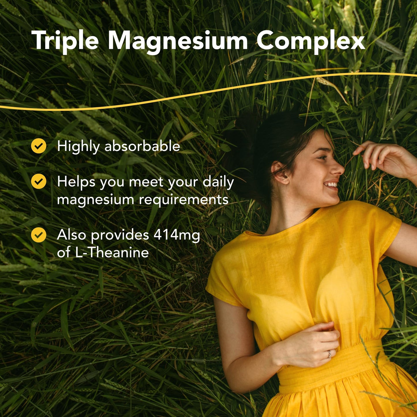 NORTH AMERICAN HERB & SPICE PurelyMin - 90 Vegi Caps - Highly Absorbable Magnesium Complex + L-Theanine - 30 Servings