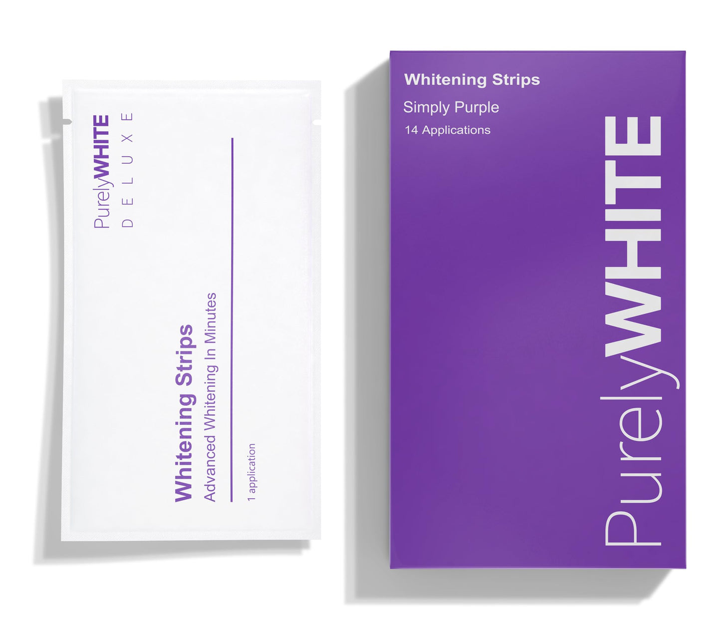 PurelyWHITE Purple Whitening Strips – Peroxide-Free, Enamel Safe (28 Strips)