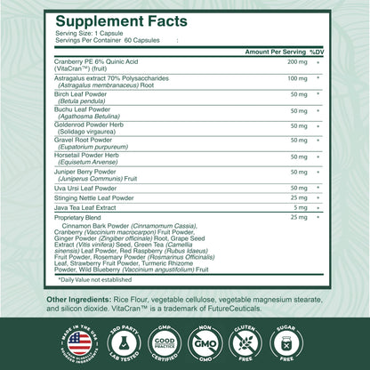 PurePremium Kidney Support – Cranberry & Astragalus (21-in-1)
