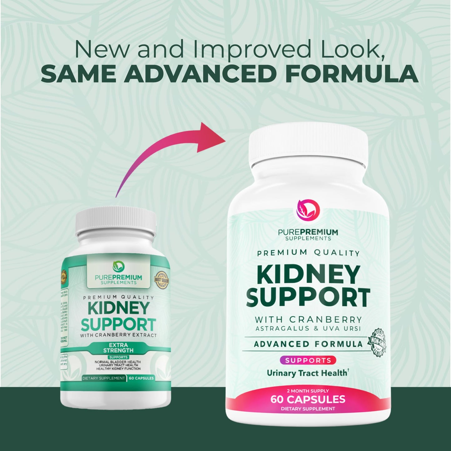 PurePremium Kidney Support – Cranberry & Astragalus (21-in-1)